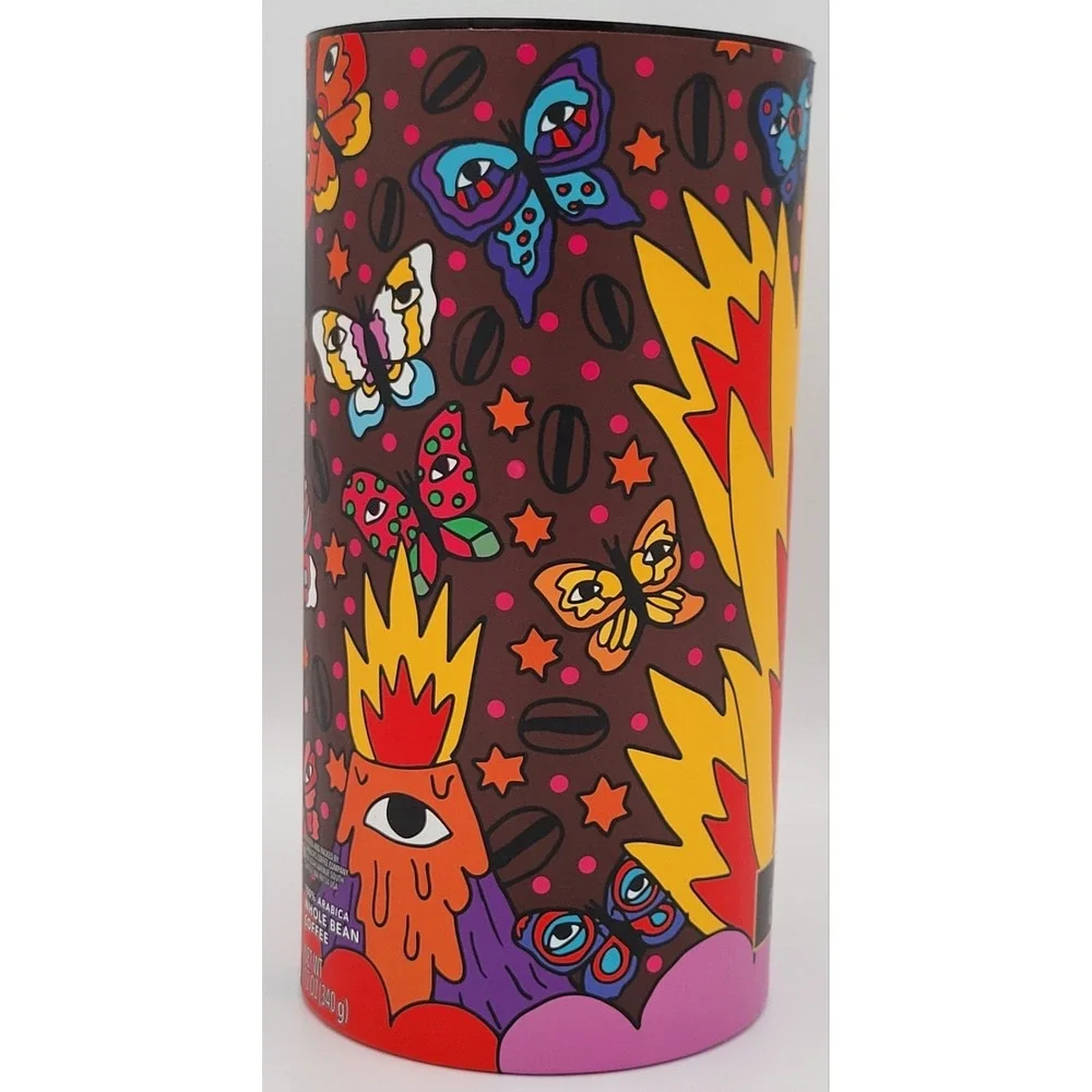 STARBUCKS Ricardo Cavolo Special Edition Caffe'Verona Empty Canister & Poster